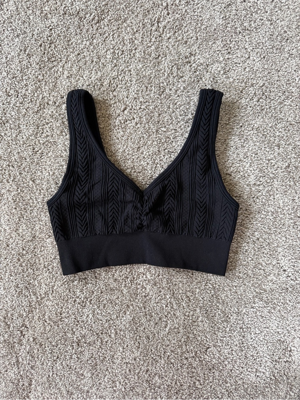 Aerie Black Seamless Bralette
